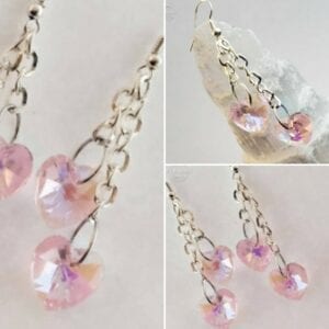 CRYSTAL GLASS EARRINGS