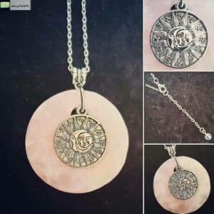 ROSE QUARTZ CELESTIAL NECKLACE