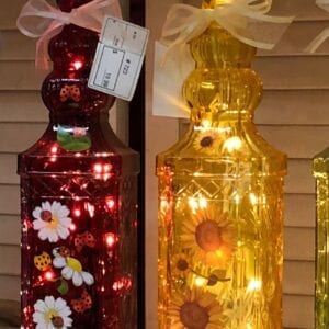 Lighted bottle yellow