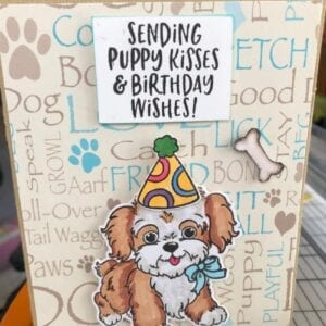 Handmade Greeting card dog