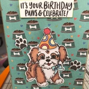 Handmade Greeting card dog