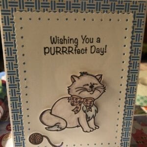 Handmade Greeting card cat