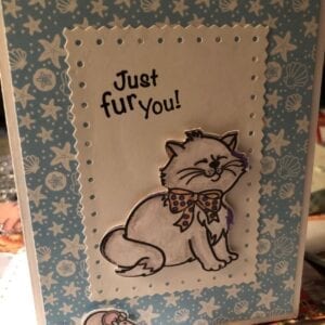 Handmade Greeting card cat