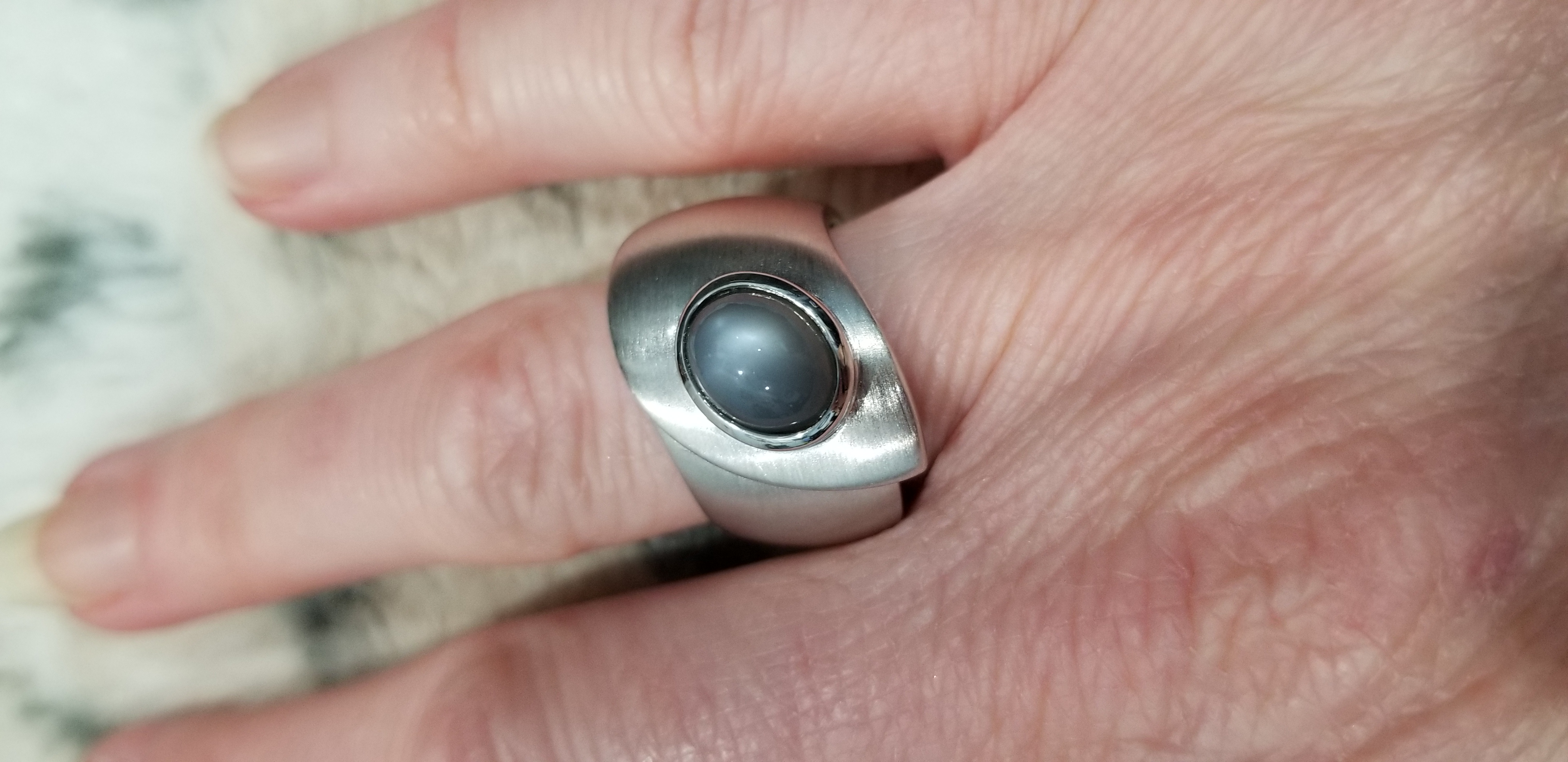 Bastian Grey Moonstone & Sterling Silver Ring