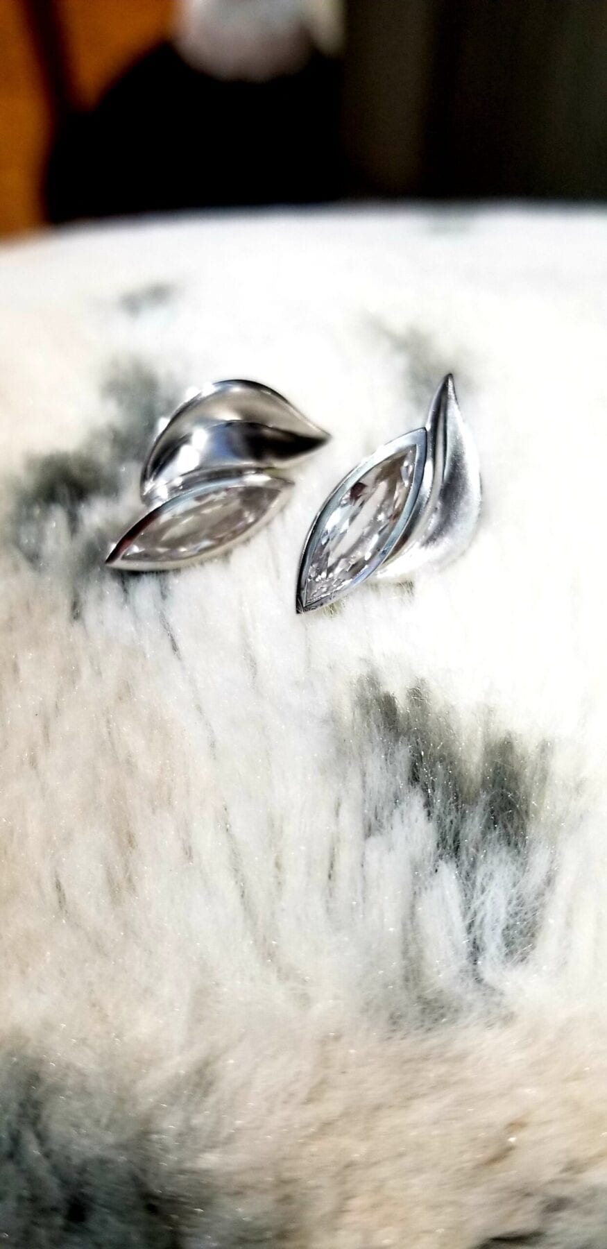 Bastian Sterling Silver & Polished Crystal Earrings