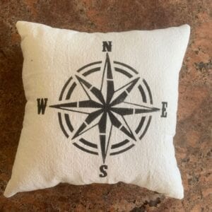 Be Adventurous/Compass Pillow