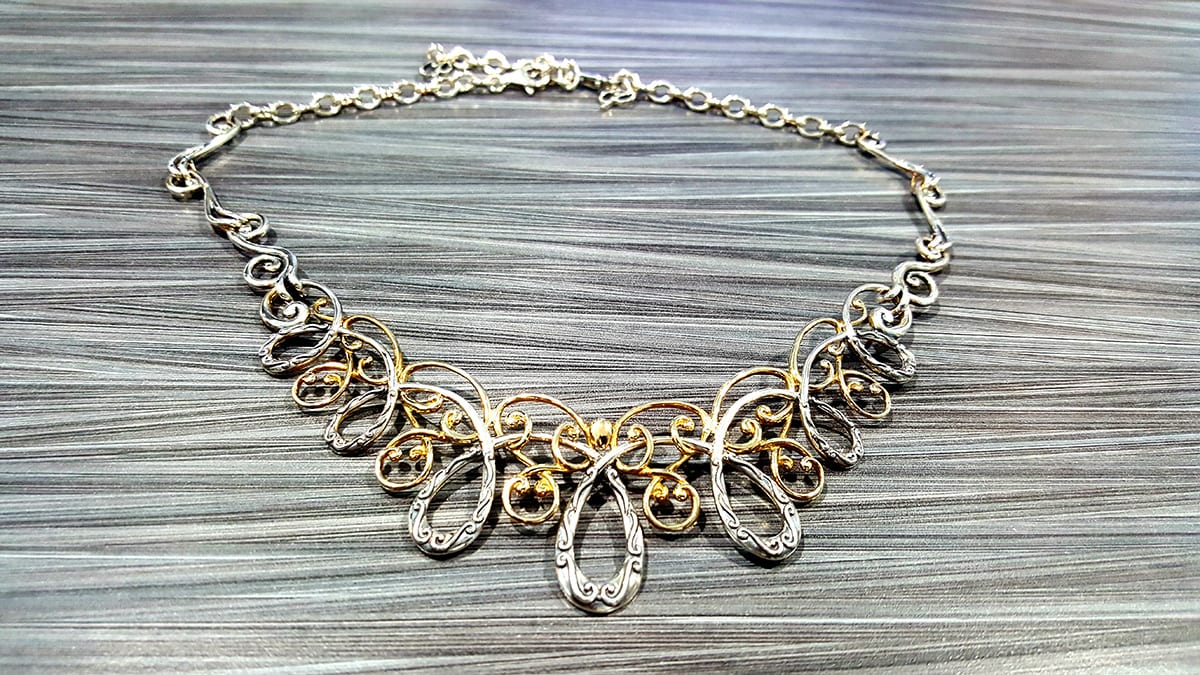 Carolyn Pollock Two Tone Necklace