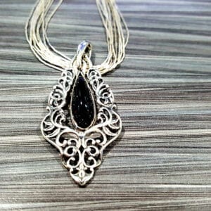 Carolyn Pollock "Relios" Onyx Pendant Necklace