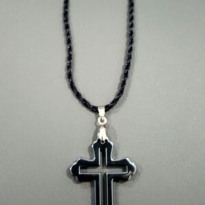Hematite Cross Necklace
