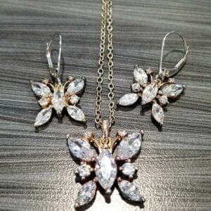 Lenox Butterfly Necklace & Earring Set