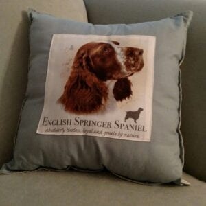 Pillow with English Springer Spaniel