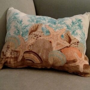 Pillow with ocean life