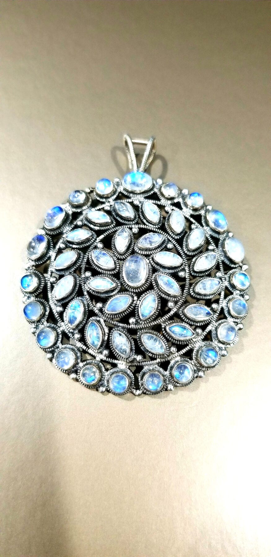 Rainbow Moonstone Pendant