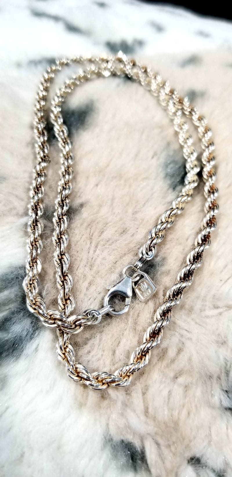 Silver Rope Chain Necklace - Image 2