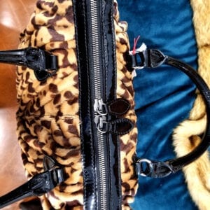 Valentino Garavani Leopard Print Pony Hair Handbag