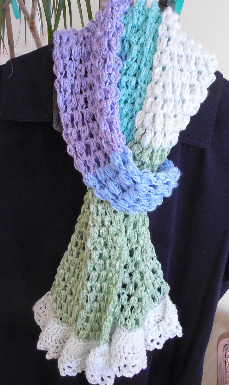 Spring Iris Scarf