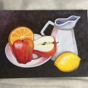Still Life Fruit & Pitcher