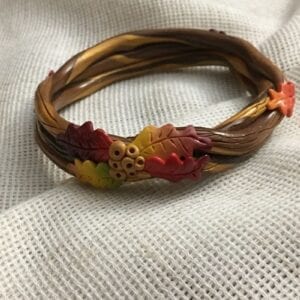 Fall Leaves Twig Bracelet