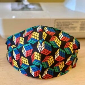 Rubik's Cube Face Mask
