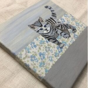 Playful Kitten Painting