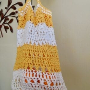 Friendly yellow-white bag