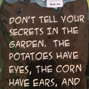 No Secrets in the Garden Apron