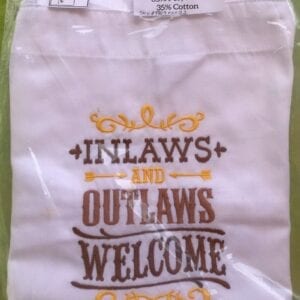 Inlaws and Outlaws Welcome Apron
