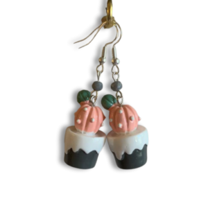 Handmade cactus earrings