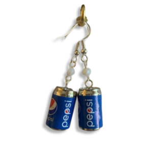 Handmade Pepsi earrings