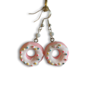 Handmade doughnut earrings