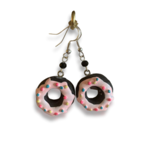 Handmade doughnut earrings