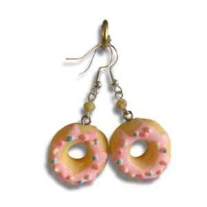 Handmade doughnut earrings