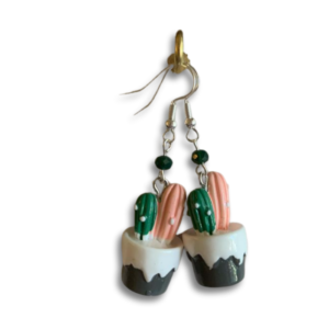 Handmade cactus earrings