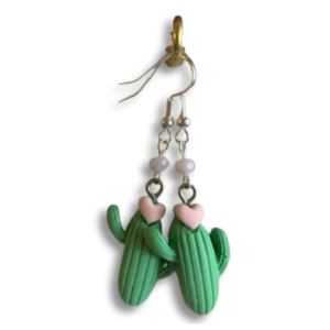 Handmade cactus earrings