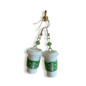 Handmade Starbucks earrings
