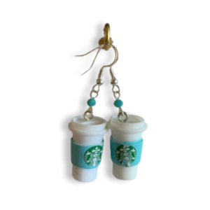 Handmade Starbucks earrings